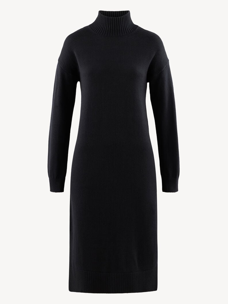 robe en tricot noir taw1023-80009 acheter tamaris tricote en ligne